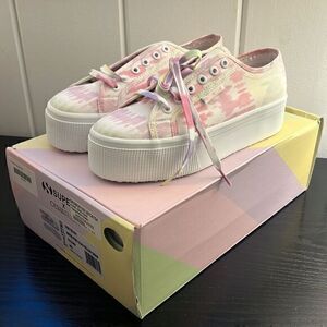 Superga  X Olivia Rubin Tie Dye Platform Limited Edition Sneakers size 8
